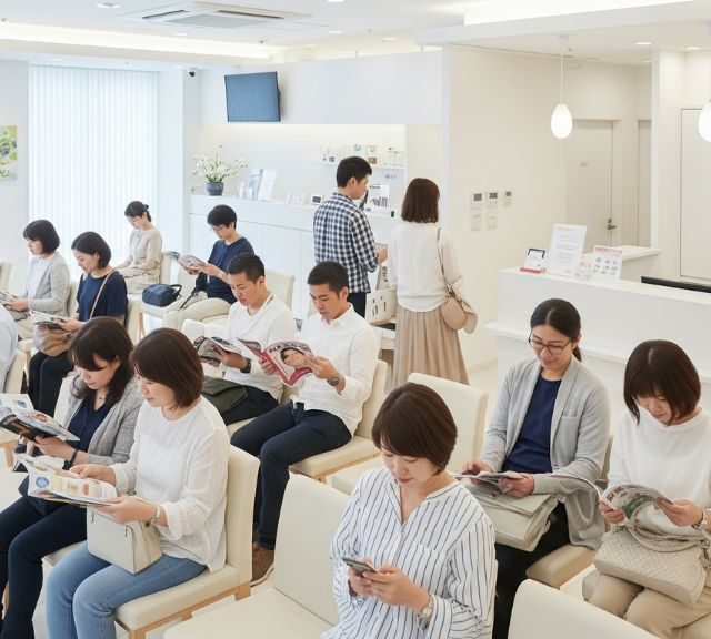 混雑する院内の様子